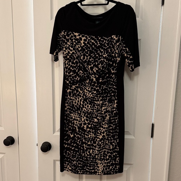 Ralph Lauren Dresses & Skirts - Ralph Lauren Black and Tan Midi Dress